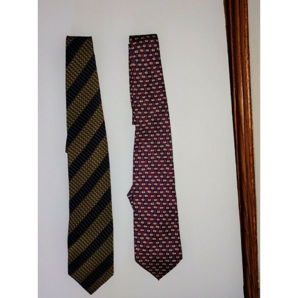 Lot Of 2 Vintage Giorgio Armani Silk Ties, Giorgio Armani Vintage Silk Ties